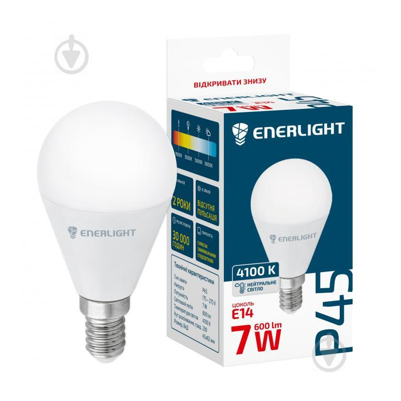 Enerlight LED P45 7W 4100K E14 (P45E147SMDNFR) - зображення 1