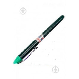 Deli Ручка шариковая  743DX синяя Writometer DX 10км зеленый корпус