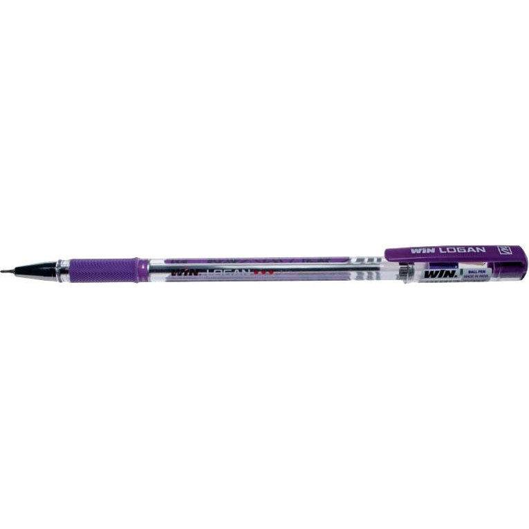 WIN Ручка шариковая LOGAN масляная фиолетовая - зображення 1