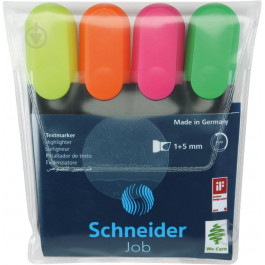 Schneider Набор текстовых маркеров Job 150 1-4.5мм 4 шт. S1500** разноцветный