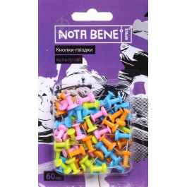 Nota Bene Кнопки-гвоздики цветные 60 шт.