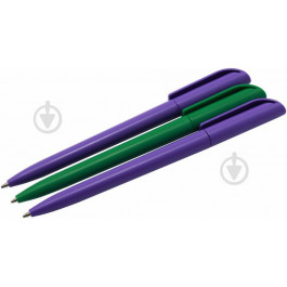 USON Набор ручек шариковых 2 фиолетовые и 1 зеленая