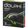 DOLPHI Презервативи DOLPHI Ребристі 3 шт (4820144772795) - зображення 1