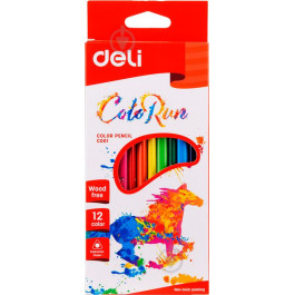 Deli Карандаши цветные Color Run С00100 12 шт.
