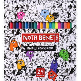 Nota Bene Карандаши цветные 24 шт. пластик