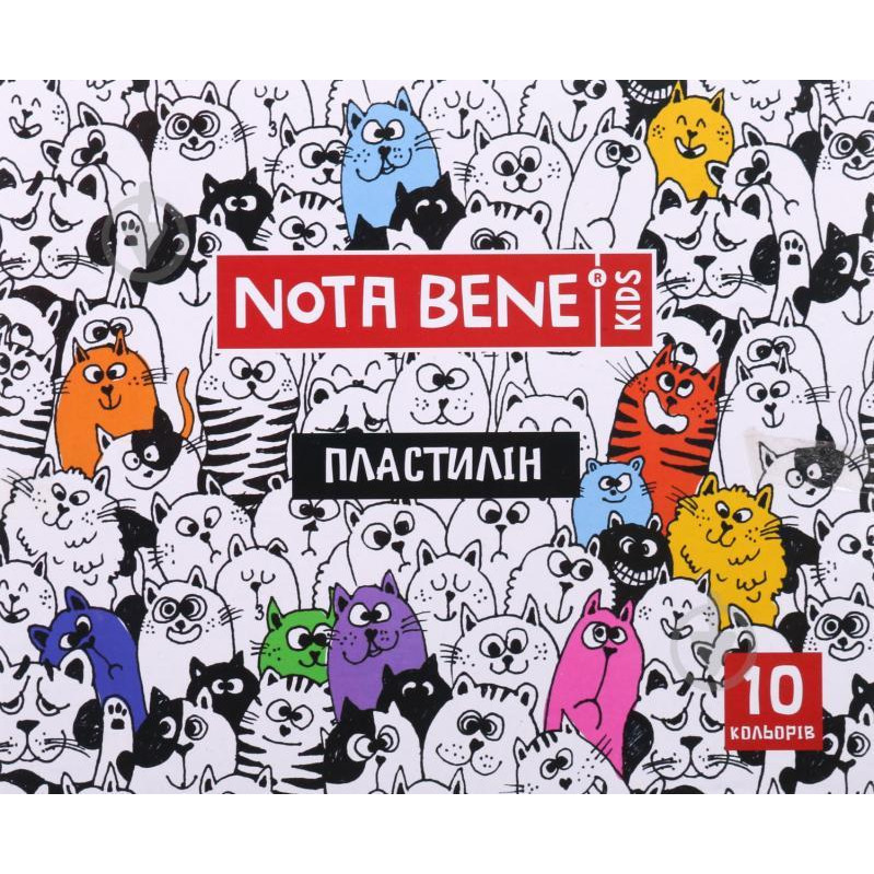 Nota Bene Пластилин 10 цветов 200 г - зображення 1