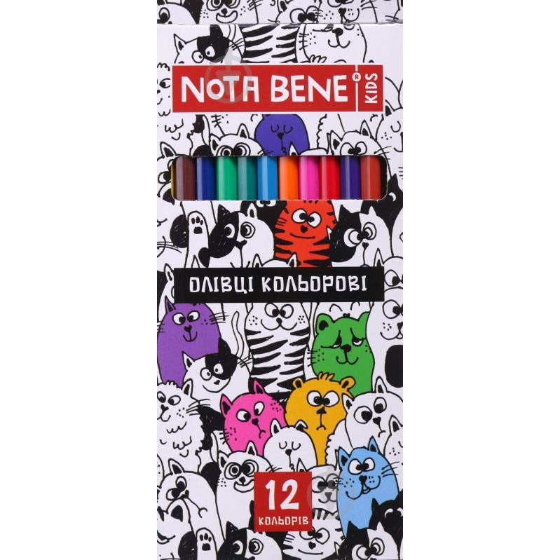 Nota Bene Карандаши цветные 12 шт. пластик - зображення 1