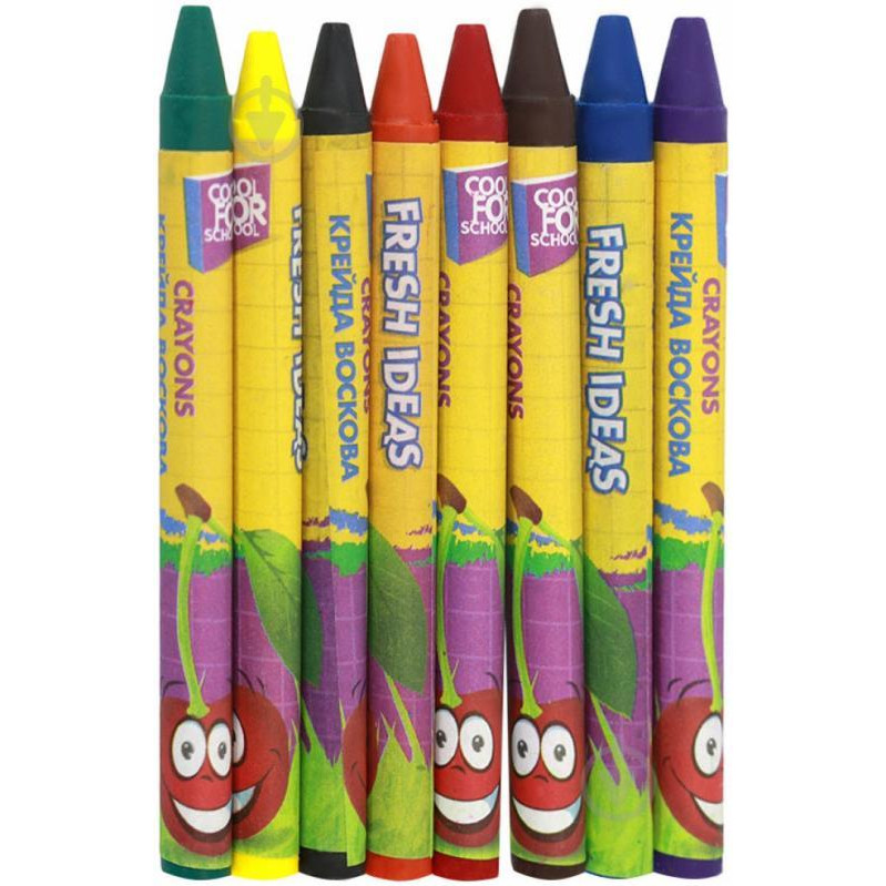 Cool For School Набор мелков восковые 8 цветов E60705 - зображення 1