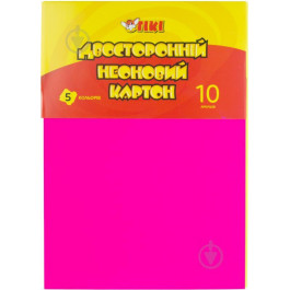 Тікі Картон цветной неоновый двухсторонний А4 10 л.