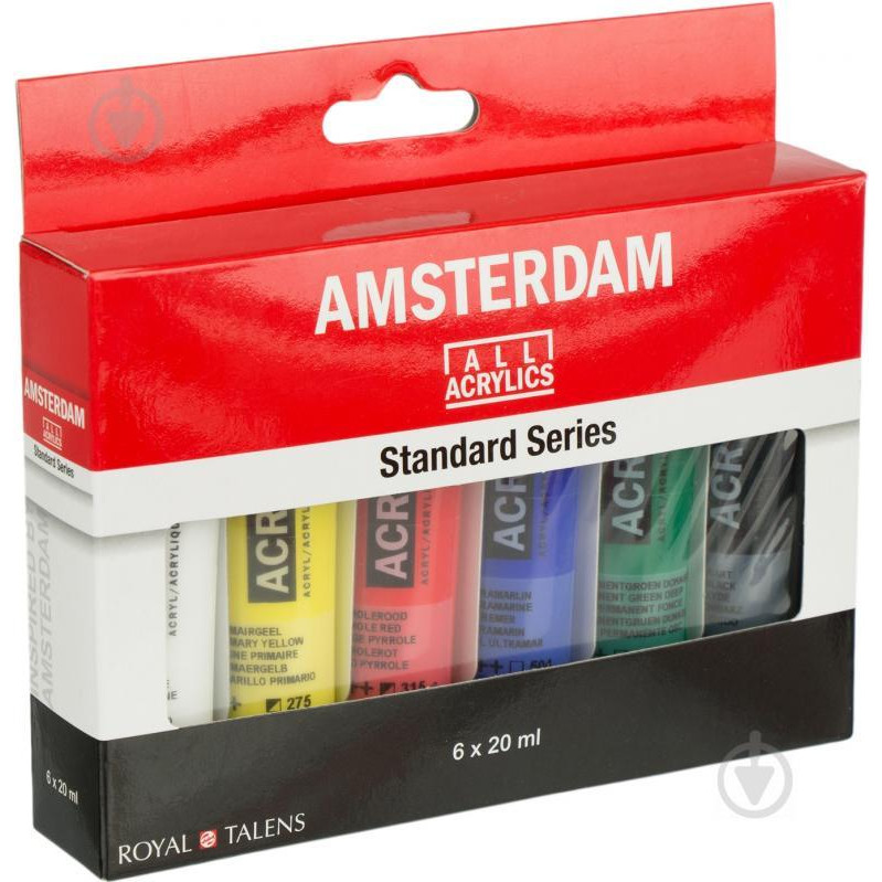 Royal Talens Набор акриловых красок 6 цветов 20 мл Amsterdam Standart - зображення 1