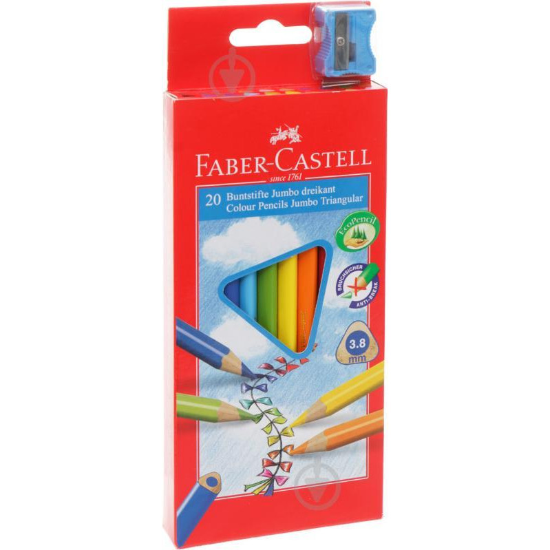 Faber-Castell Карандаши цветные 20 шт. 116520 Faber Castell - зображення 1