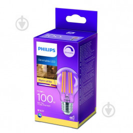 Philips LED FIL DIM A60 11,5 Вт E27 2700 К 220 В прозрачная 929002428866 (8718699788407)
