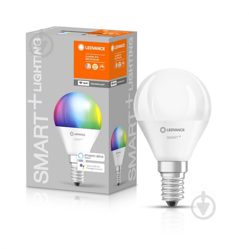 LEDVANCE SMART+ WiFi Mini bulb 5W P45 E14 220V 2700-6500K (4058075485631) - зображення 1