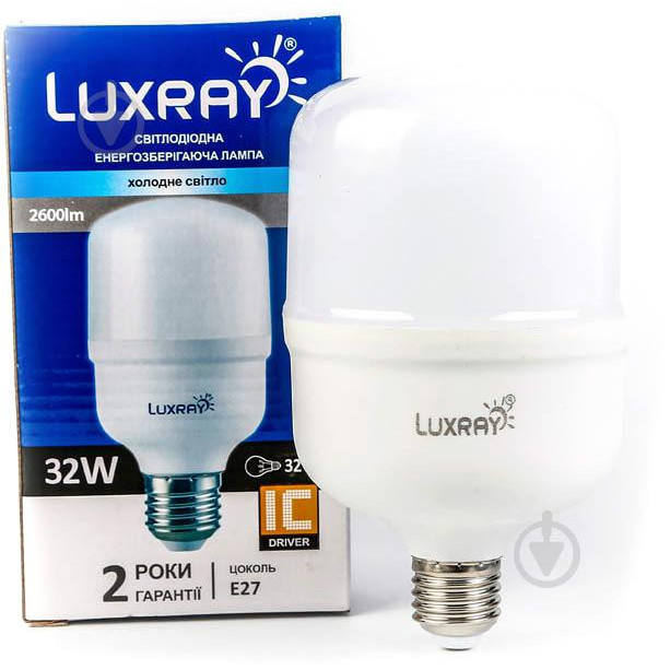 Luxray LED 32W T100 E27 220V 6400K (LX464-T100-2732) - зображення 1