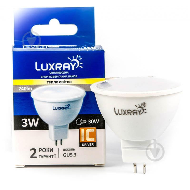 Luxray LED 3W MR16 GU5.3 220V 4200K (LX442-MR16-03) - зображення 1