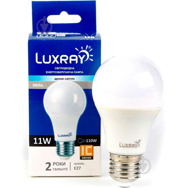 Luxray LED 11W A60 E27 220V 4200K (LX442-A60-2711) - зображення 1