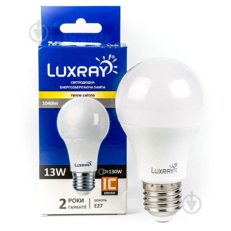 Luxray LED 13W A60 E27 220V 3000K (LX430-A60-2713) - зображення 1
