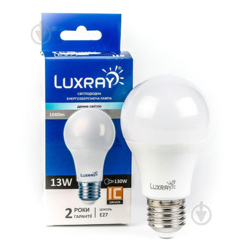 Luxray LED 13W A60 E27 220V 4200K (LX442-A60-2713) - зображення 1