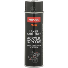 NOVOL Эмаль акриловая Acryl Topcoat 500 мл 34302 Черная глянцевая