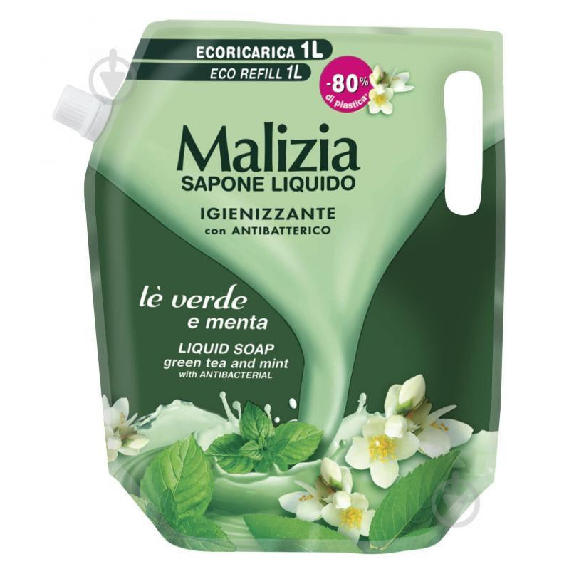 Malizia Жидкое мыло  Зеленый чай 1000 мл (8003510033041) - зображення 1