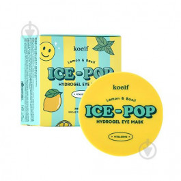 Koelf Гидрогелевые патчи для глаз с лимоном и базиликом  Lemon & Basil Ice-Pop Hydrogel Eye Mask 60 шт (88