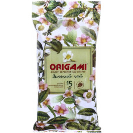 Origami Вологі серветки  зелений чай 15 шт.