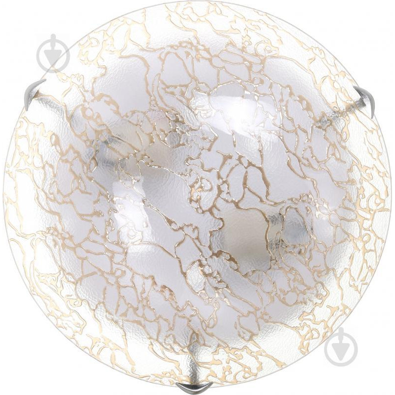 Сяйво Светильник настенно-потолочный УТ НПБ Мармур 2x60 Вт E27 золотой 3001 - зображення 1