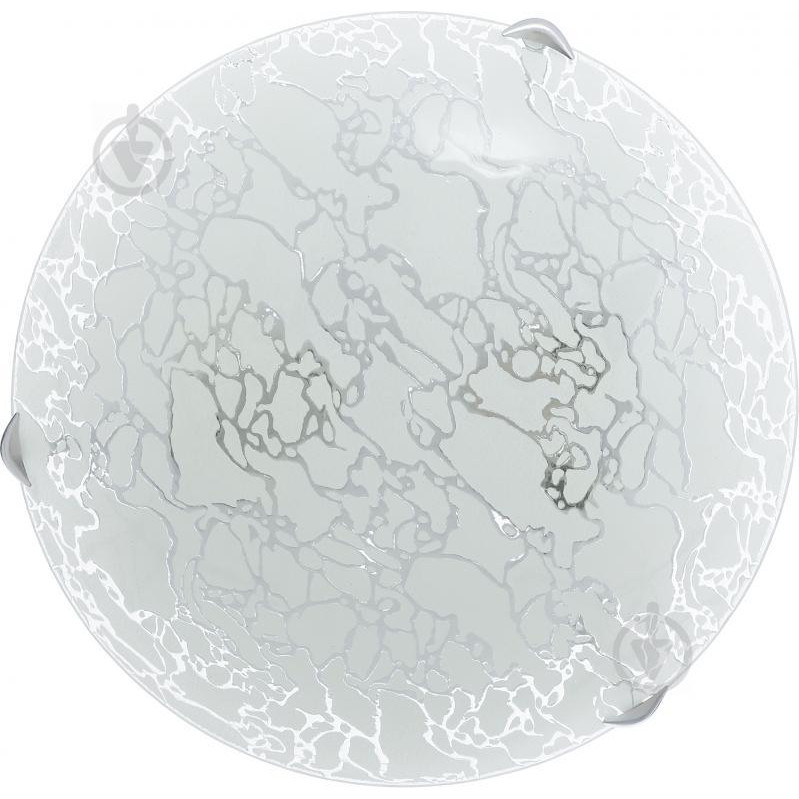 Сяйво Светильник настенно-потолочный УТ НПБ Мармур 2x60 Вт E27 серебряный 3002 - зображення 1