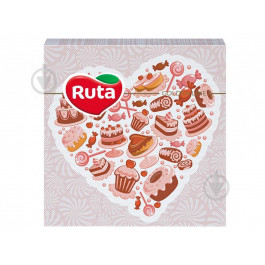 Ruta Салфетки столовые Сердце, с печатью ароматизированные 33х33 см красный 20 шт. (4820023748774)