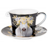 Lefard Чашка для кофе с блюдцем Белое золото 100 мл 924-594 - зображення 1