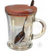 Everglass Чашка-заварник с ложкой и деревянной крышкой 50823К2 (4820150542276) - зображення 1
