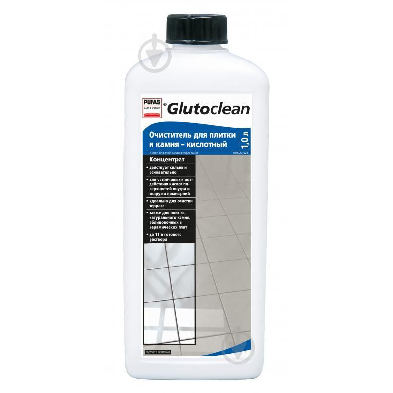 Glutoclean Кислотный очиститель для плитки и камня 1 л (4044899352938) - зображення 1