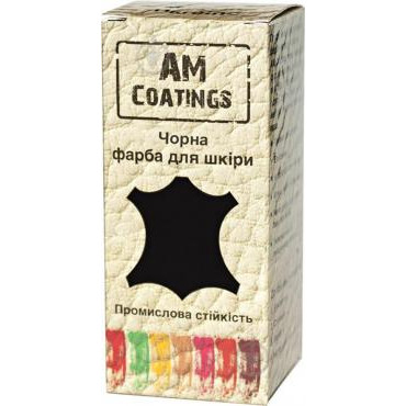 AM Coatings Краска для изделий из кожидля изделий из кожи 35 мл черный (4820181380380) - зображення 1