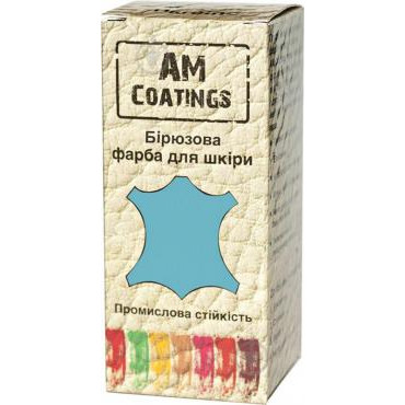 AM Coatings Краска для кожи 35 мл Бирюзовая (4820181380502) - зображення 1