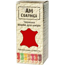 AM Coatings Краска для кожи 35 мл Красная (4820181380427)