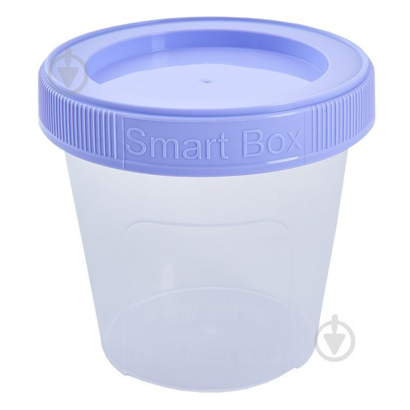 Алеана Контейнер пластиковая круглый Smart Box 0,5 л Синий (4823052323332) - зображення 1