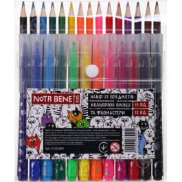 Nota Bene Набор для рисования цветные карандаши и фломастеры