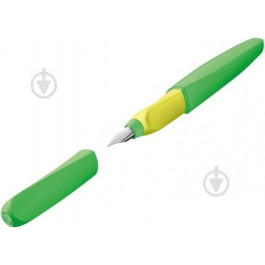 Pelikan Ручка перьевая Twist Neon Green синяя 807258