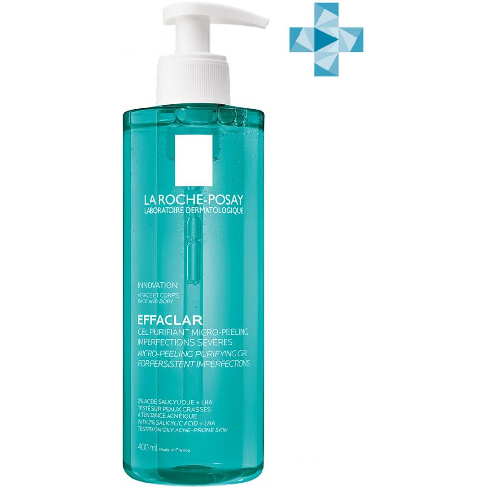 La Roche-Posay Гель-микропилинг для очищения проблемной кожи лица Effaclar Micro-Peeling Purifying Gel 400 ml (3337 - зображення 1