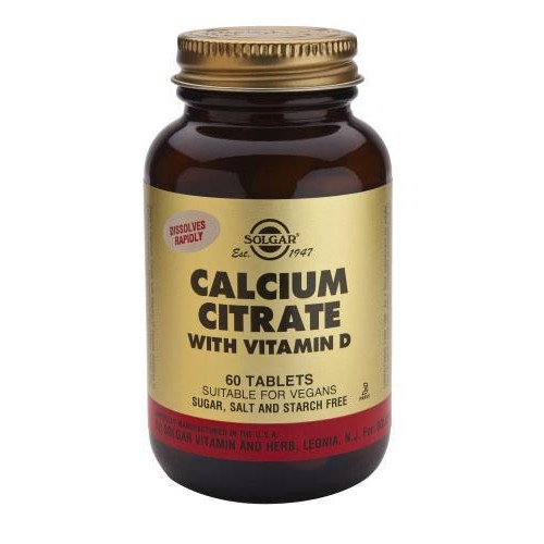 Solgar Calcium Citrate with Vitamin D3 №60 - зображення 1