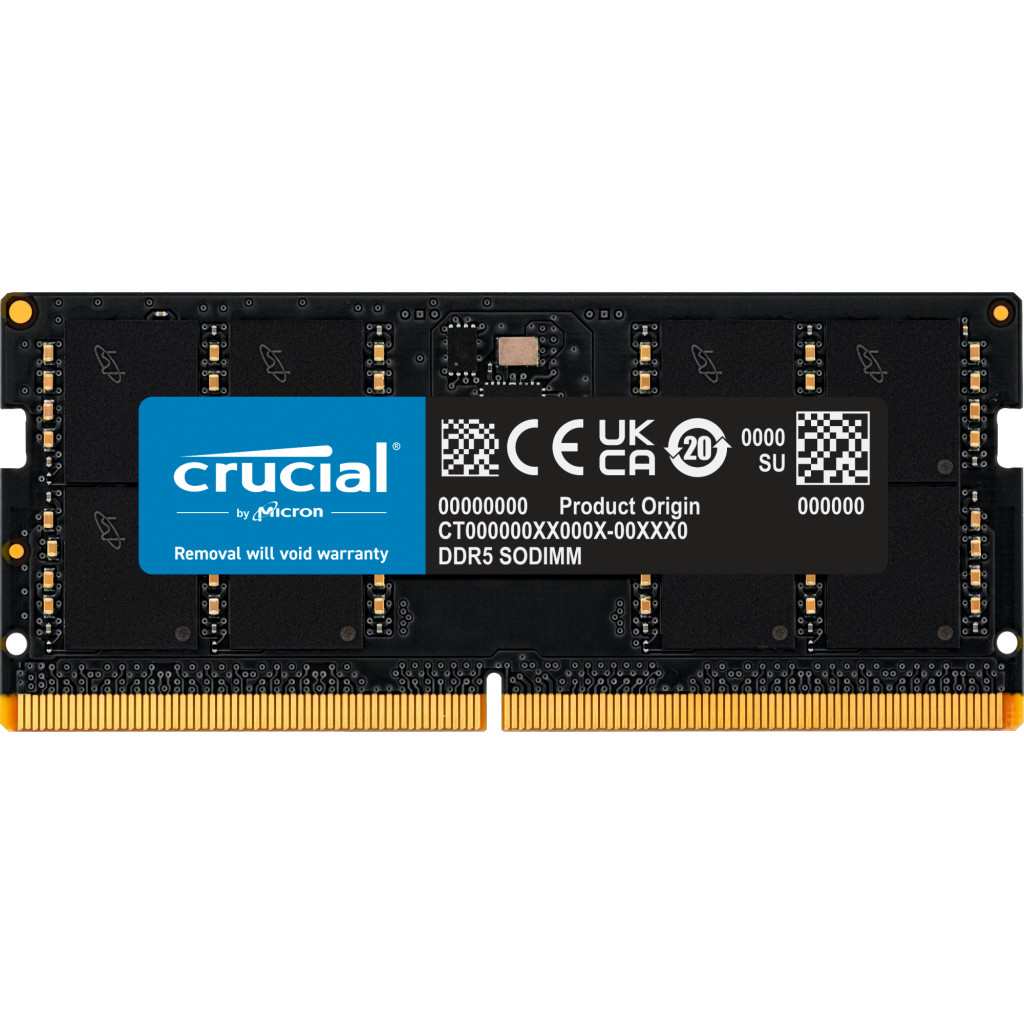 Crucial 32 GB SO-DIMM DDR5 4800 MHz (CT32G48C40S5) - зображення 1