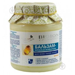 BIOTON Бальзам-ополаскиватель  яичный для всех типов волос 500 мл