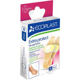 Ecoplast Лейкопластырь  гидроколлоидных Extra protect нестерильные 8 шт.