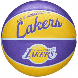 Wilson NBA Team Retro Mini Los Angeles Lakers Size 3 (WTB3200XBLAL)