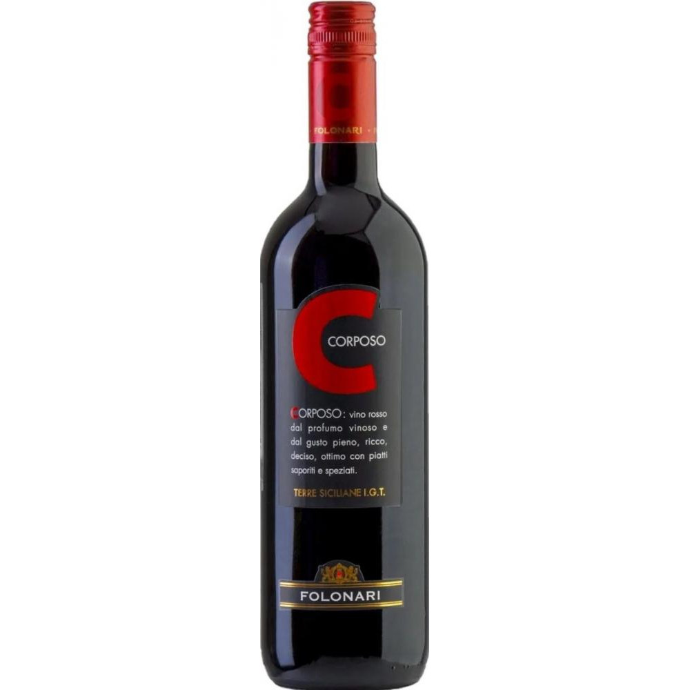 Folonari Вино Corposo красное сухое 0.75 л 12.5% (8000160632266) - зображення 1