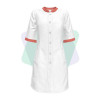 Мой портной Медицинский халат женский, белый с коралловыми вставками, 40-56 размер - зображення 1