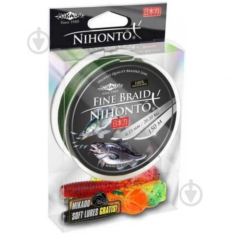 Mikado Nihonto Fine Braid / Green / 0.06mm 150m 3.25kg (Z19G-006) - зображення 1