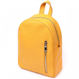 SHVIGEL Яскравий жіночий рюкзак з натуральної шкіри  16321 Жовтий