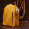 SHVIGEL Яскравий жіночий рюкзак з натуральної шкіри  16321 Жовтий - зображення 7