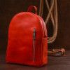 SHVIGEL Шкіряний вінтажний жіночий рюкзак  16327 Червоний - зображення 7